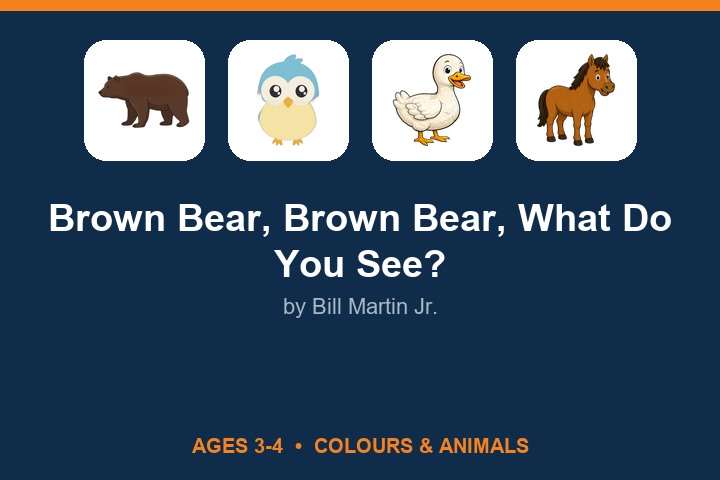 Brown Bear, Brown Bear, What Do You See? lesson