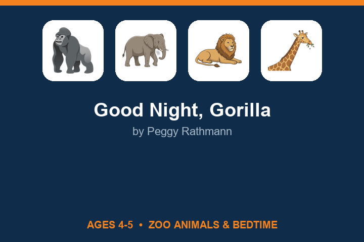Good Night, Gorilla lesson