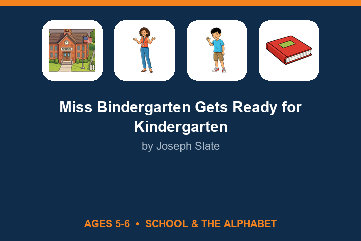 Miss Bindergarten Gets Ready for Kindergarten lesson