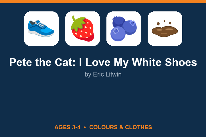 Pete the Cat: I Love My White Shoes lesson