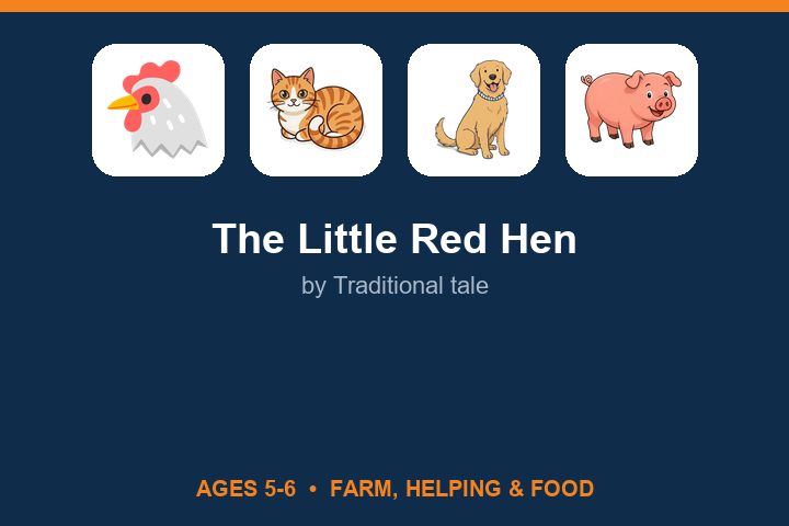 The Little Red Hen lesson